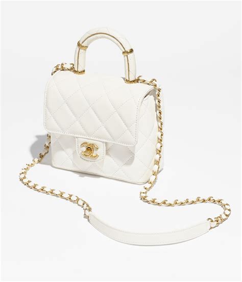 chanel white flap bag 2022|25cm Chanel flap bag.